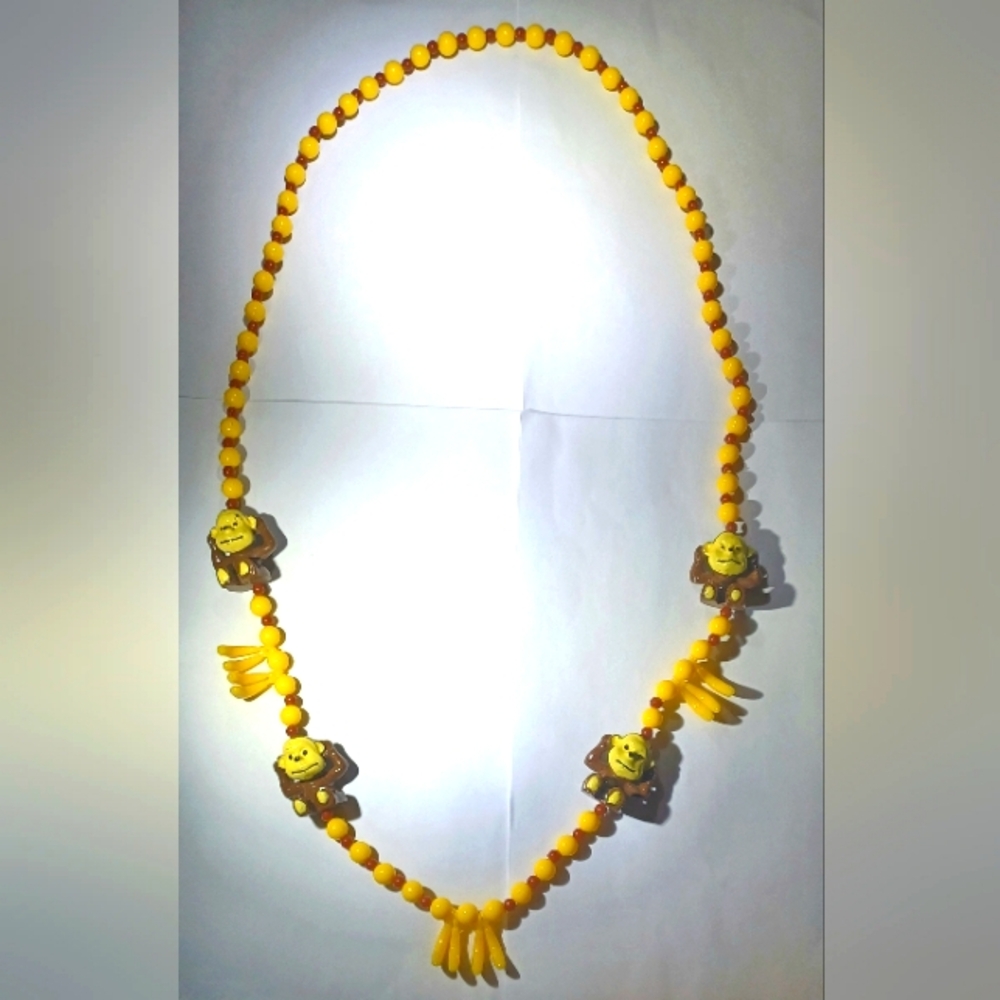 Monkey and Banana Necklace NWOT